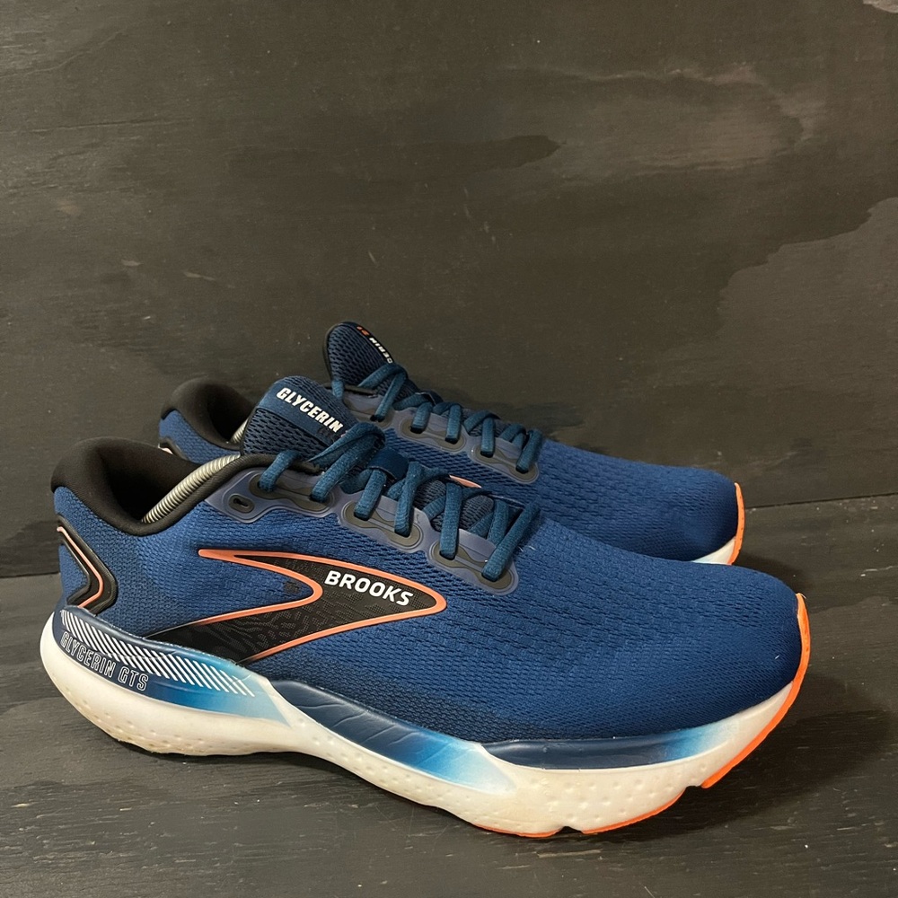 Brooks Glycerin 21 Men’s Size 12 Blue Running Shoes ! Read Description !